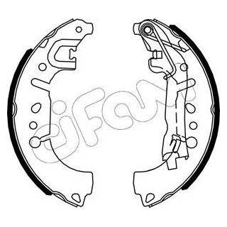 Stabdžių trinkelių komplektas CIFAM 153-653