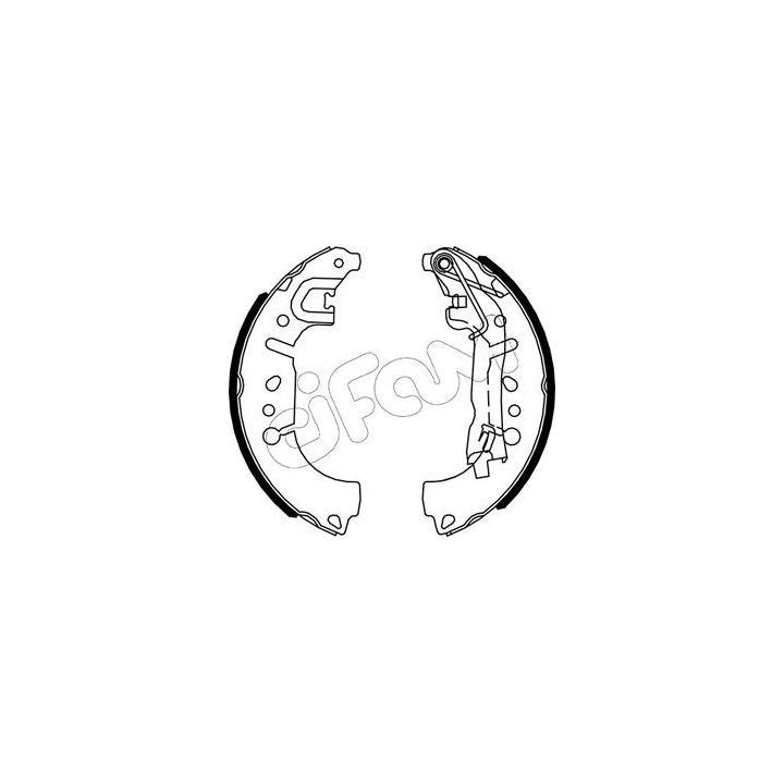 Stabdžių trinkelių komplektas CIFAM 153-653