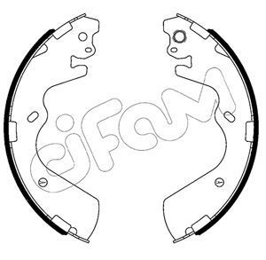Stabdžių trinkelių komplektas CIFAM 153-654