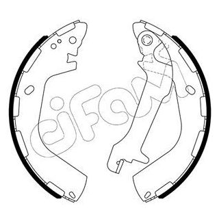 Stabdžių trinkelių komplektas CIFAM 153-655