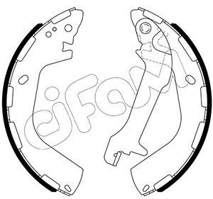 Stabdžių trinkelių komplektas CIFAM 153-655