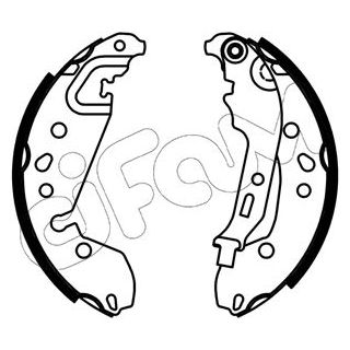 Stabdžių trinkelių komplektas CIFAM 153-667