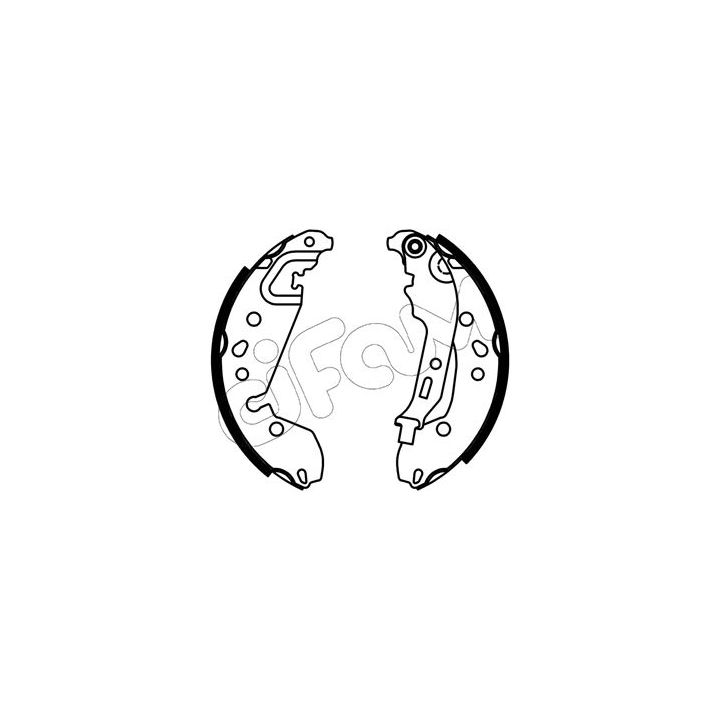 Stabdžių trinkelių komplektas CIFAM 153-667