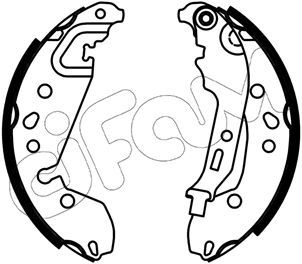 Stabdžių trinkelių komplektas CIFAM 153-667