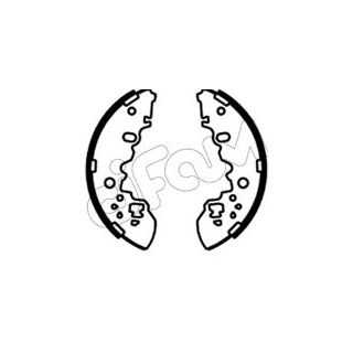 Stabdžių trinkelių komplektas CIFAM 153-696