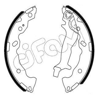 Stabdžių trinkelių komplektas CIFAM 153-707