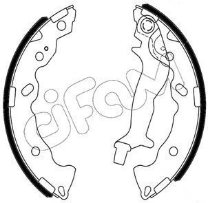 Stabdžių trinkelių komplektas CIFAM 153-707