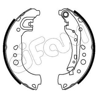 Stabdžių trinkelių komplektas CIFAM 153-718
