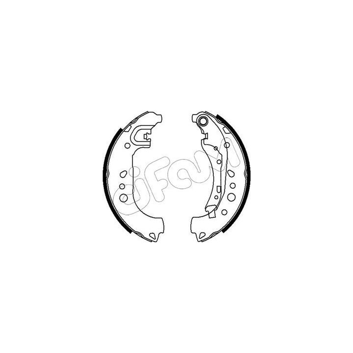 Stabdžių trinkelių komplektas CIFAM 153-718