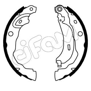 Stabdžių trinkelių komplektas CIFAM 153-753