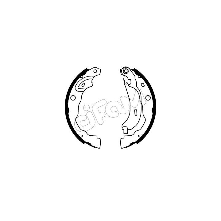 Stabdžių trinkelių komplektas CIFAM 153-753