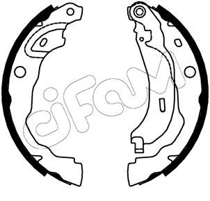 Stabdžių trinkelių komplektas CIFAM 153-753
