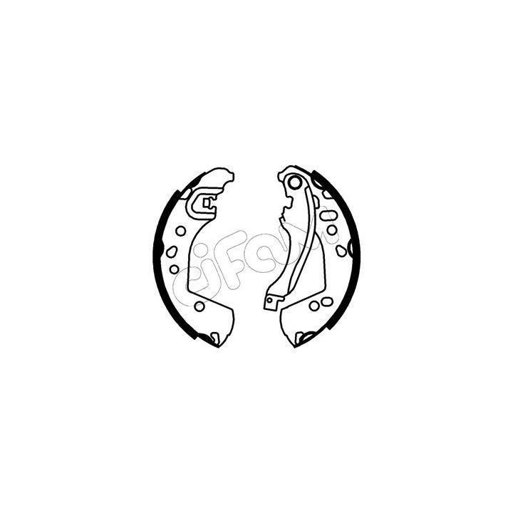 Stabdžių trinkelių komplektas CIFAM 153-766