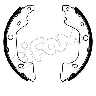 Stabdžių trinkelių komplektas CIFAM 153-775