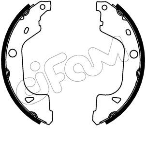 Stabdžių trinkelių komplektas CIFAM 153-775