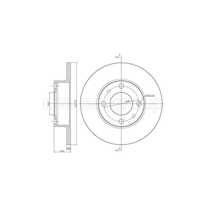 Stabdžių diskas CIFAM 800-014