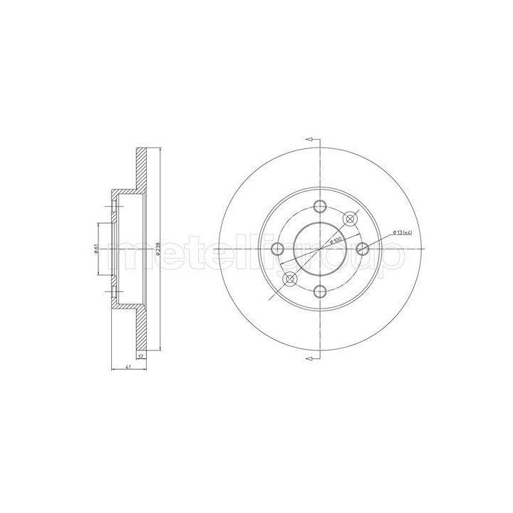 Stabdžių diskas CIFAM 800-082