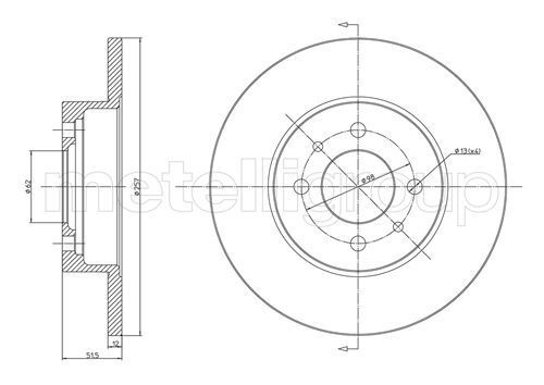 Stabdžių diskas CIFAM 800-083