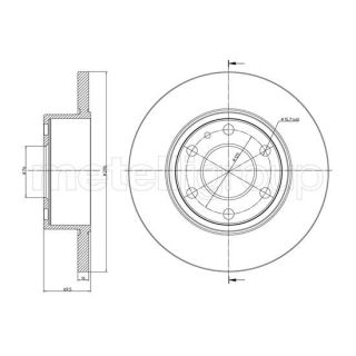 Stabdžių diskas CIFAM 800-1038C