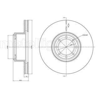 Stabdžių diskas CIFAM 800-1040C