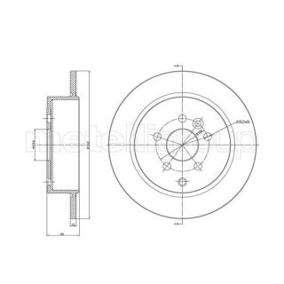 Stabdžių diskas CIFAM 800-1052C