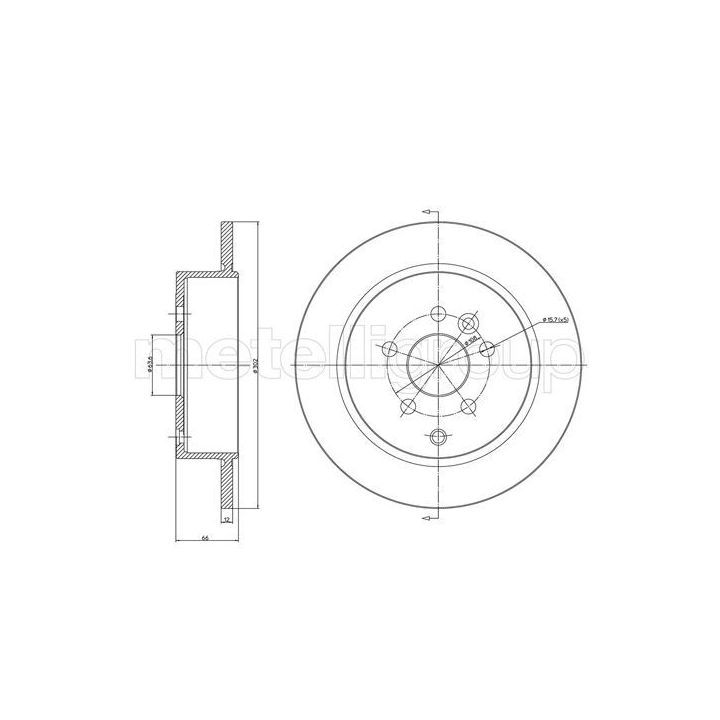Stabdžių diskas CIFAM 800-1052C
