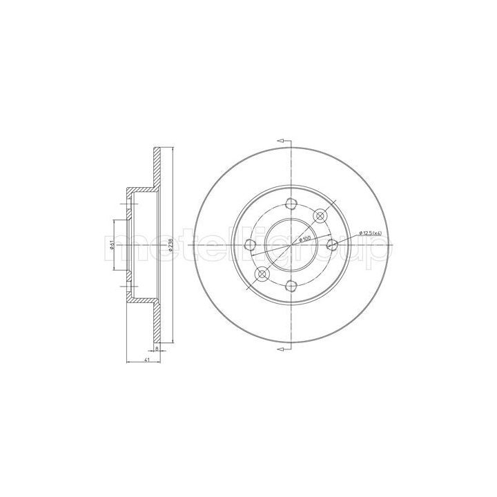 Stabdžių diskas CIFAM 800-107