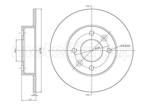 Stabdžių diskas CIFAM 800-107