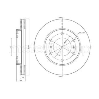 Stabdžių diskas CIFAM 800-1076C