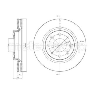 Stabdžių diskas CIFAM 800-1078C