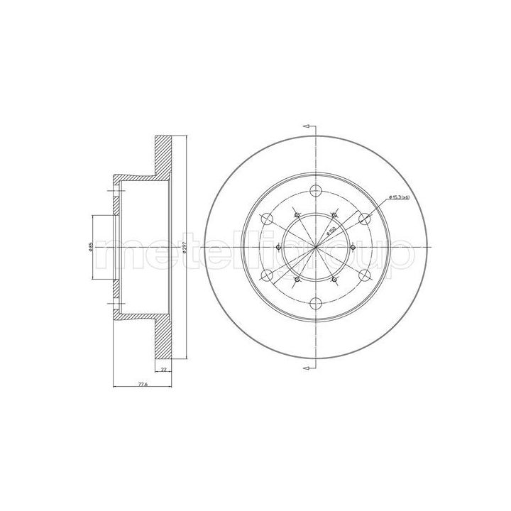 Stabdžių diskas CIFAM 800-1088C
