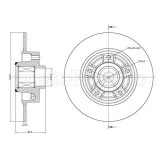 Stabdžių diskas CIFAM 800-1095