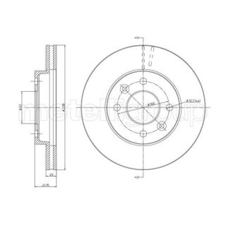 Stabdžių diskas CIFAM 800-110