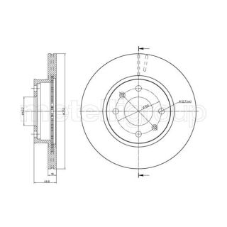 Stabdžių diskas CIFAM 800-1104