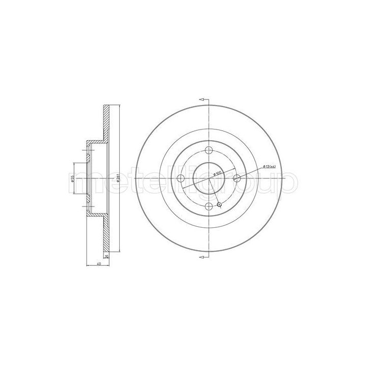 Stabdžių diskas CIFAM 800-1112