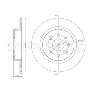 Stabdžių diskas CIFAM 800-1119C