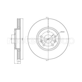 Stabdžių diskas CIFAM 800-1151C