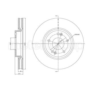 Stabdžių diskas CIFAM 800-1162C
