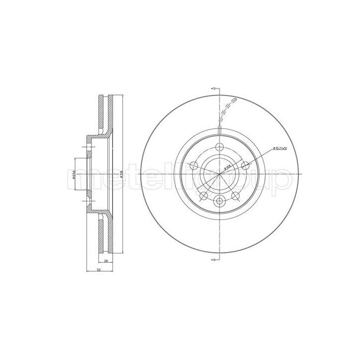 Stabdžių diskas CIFAM 800-1181C