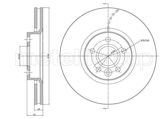 Stabdžių diskas CIFAM 800-1181C