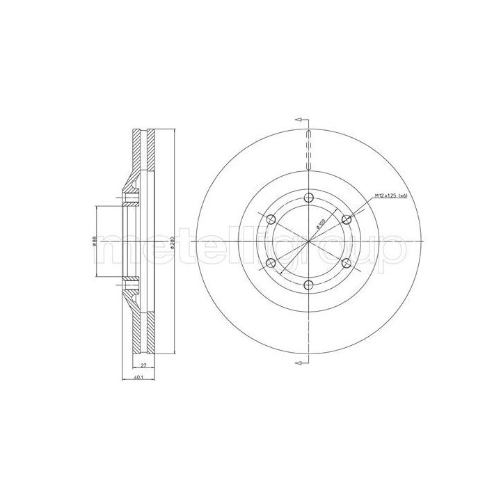 Stabdžių diskas CIFAM 800-1200C