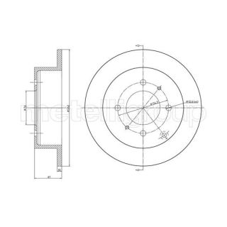 Stabdžių diskas CIFAM 800-1207C