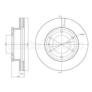 Stabdžių diskas CIFAM 800-1214