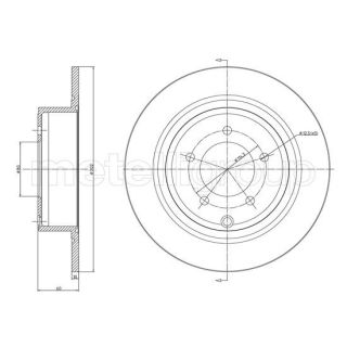 Stabdžių diskas CIFAM 800-1223C