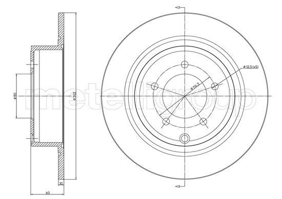 Stabdžių diskas CIFAM 800-1223C