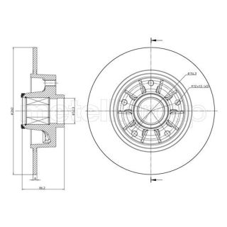 Stabdžių diskas CIFAM 800-1241