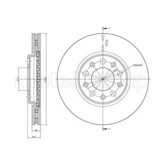 Stabdžių diskas CIFAM 800-1254C