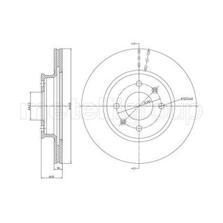 Stabdžių diskas CIFAM 800-1265C