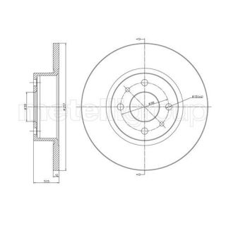 Stabdžių diskas CIFAM 800-128