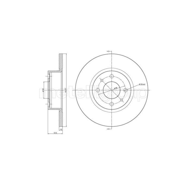 Stabdžių diskas CIFAM 800-128